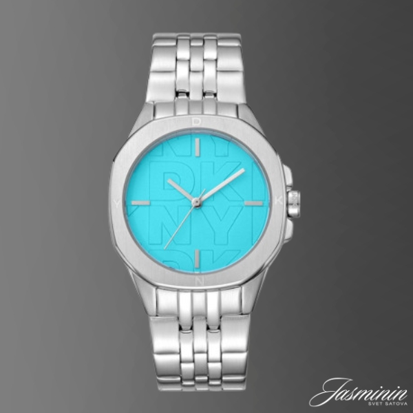 DKNY DK1L012M0045 silver sat sa tirkiznim brojčanikom